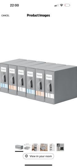 Brand new Bed Sheet Organizers and Storage 6 Pack - Foldable Sheet Holder for Linen Bedding Storage Box for organization