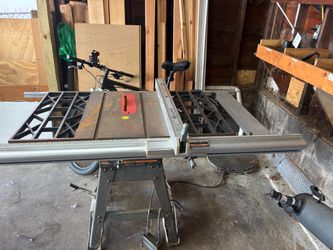 Table saw with new 10” blade