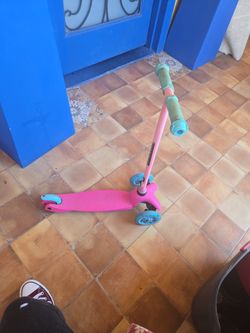 Three Wheel Tricycle Pink And Blue