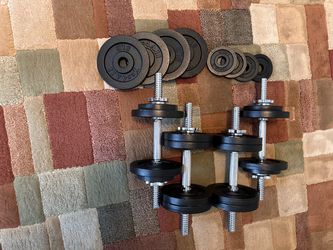 Yes4All Adjustable Dumbbell Set – 95 lbs Plates + Bars