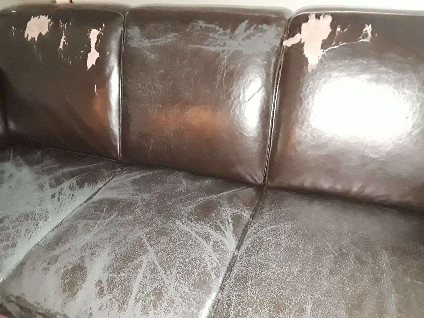 Old leather couch