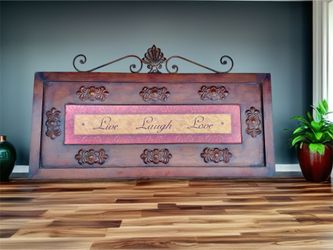 Live Laugh Love - Large Metal Wall Decor Hanging