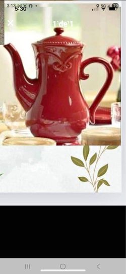 Princess House Tetera Pavillion Nueva En Su Caja 