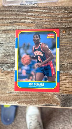 NBA Fleer Joe Dumars  (original bad boy ) Rookie card