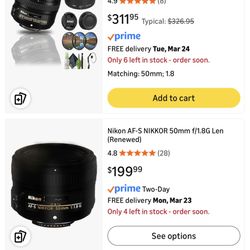 Nikkor Lense 50mm 1.18