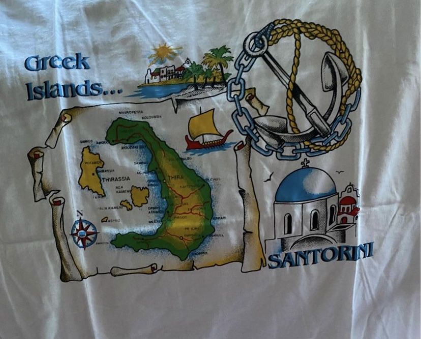 Vintage Unisex Greek Islands Santorini Greece T-Shirts $15 each or 2 for $20 (Mix & Match) (13 available)