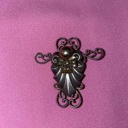 Vintage Kats Creations Signed Angel Pin Brooch 