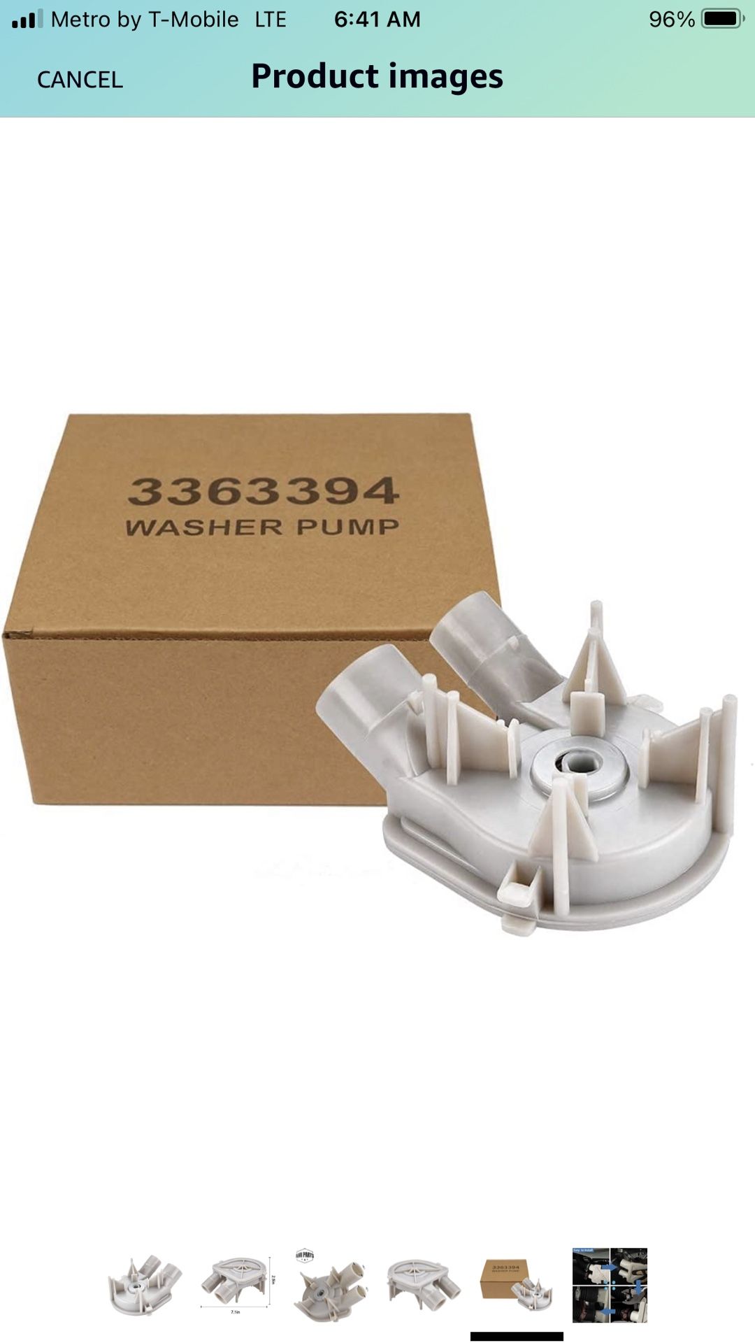 Whirlpool /Kenmore Washer Pump For Sale $10