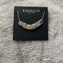 Colorful Coach Brand Necklace 