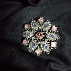 Sorrelli Rare Vintage Geometric Design Brooch Signed 