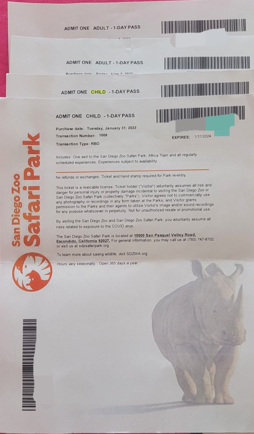 San Diego Zoo Safari Park Tickets