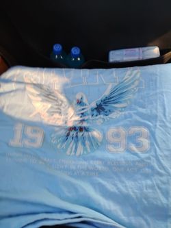 Baby blue saint t shirt