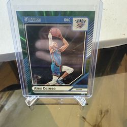 Alex Caruso green holo card 