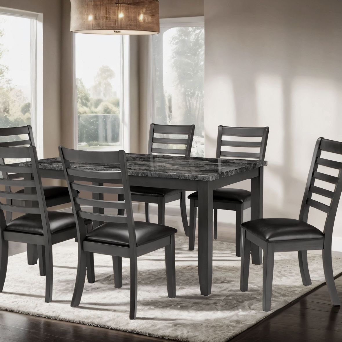 7PC DINING SET (FREE DELIVERY) 