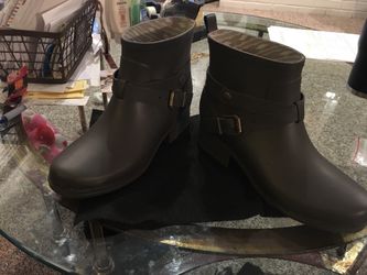 NEW LADIES SIZE 9 LUCKY BRAND DARK GREEN ANKLE BOOTS