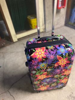 2 “heys” Floral suitcase