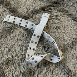 WHITE Y2K BELT