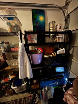 Black Storage Shelves