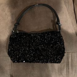 Black Sequin Purse 