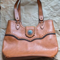 Brown Western Tote