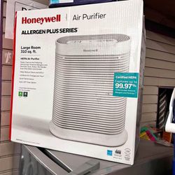 AllergenPlus HEPA Air Purifier, Airborne Allergen Reducer for Large Rooms (310 sq ft), White - Wildfire/Smoke, Pollen, Pet Dander, and Dust Air Purifi