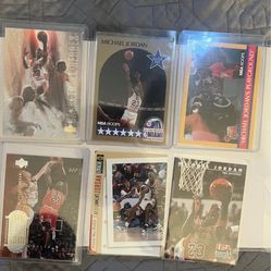 Michael Jordan 6 card lot