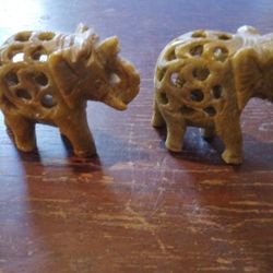 Soapstone Elephants 
