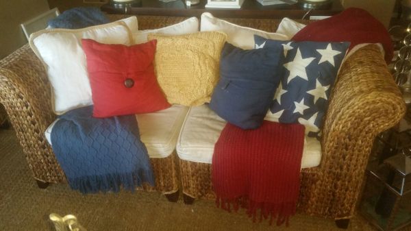 Pottery Barn Seagr Indoor Outdoor Patio Sectional Sofa Couch For Pottery Barn Seagr Indoor Outdoor Patio Sectional Sofa Couch
