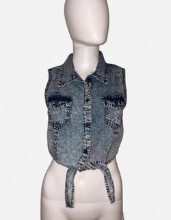 Thread story Blue denim cotton blouse