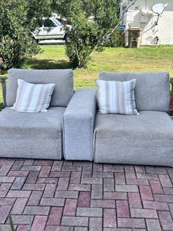 Gray Modular Sectional Sofa Set