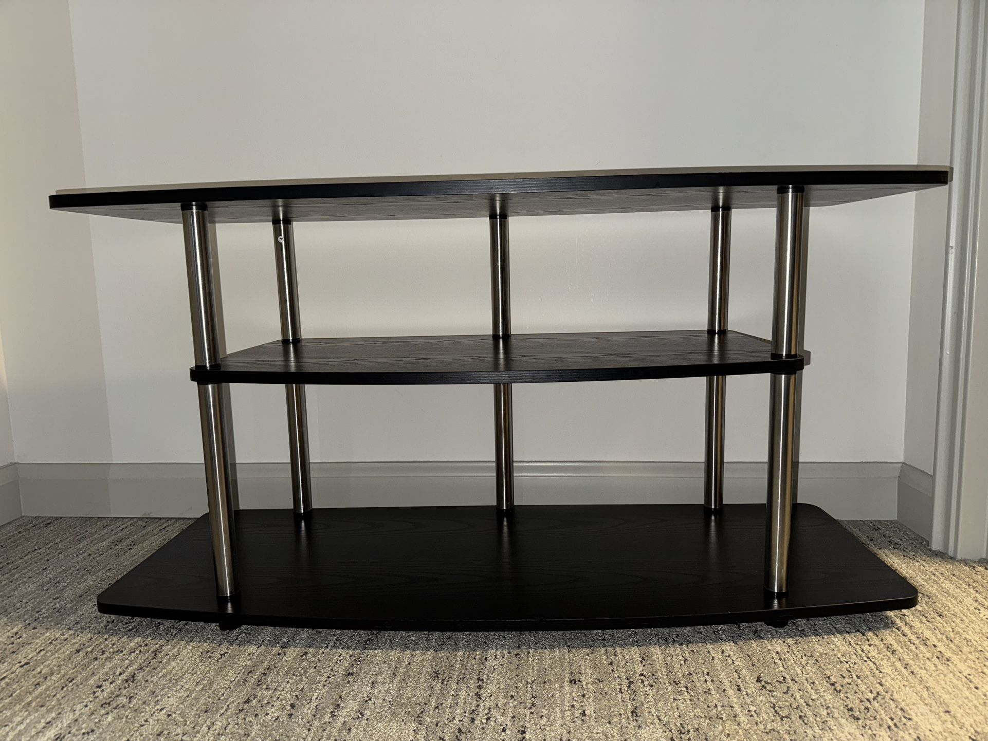 Black Wood TV Stand