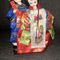 vintage Korean, Wedding Dolls