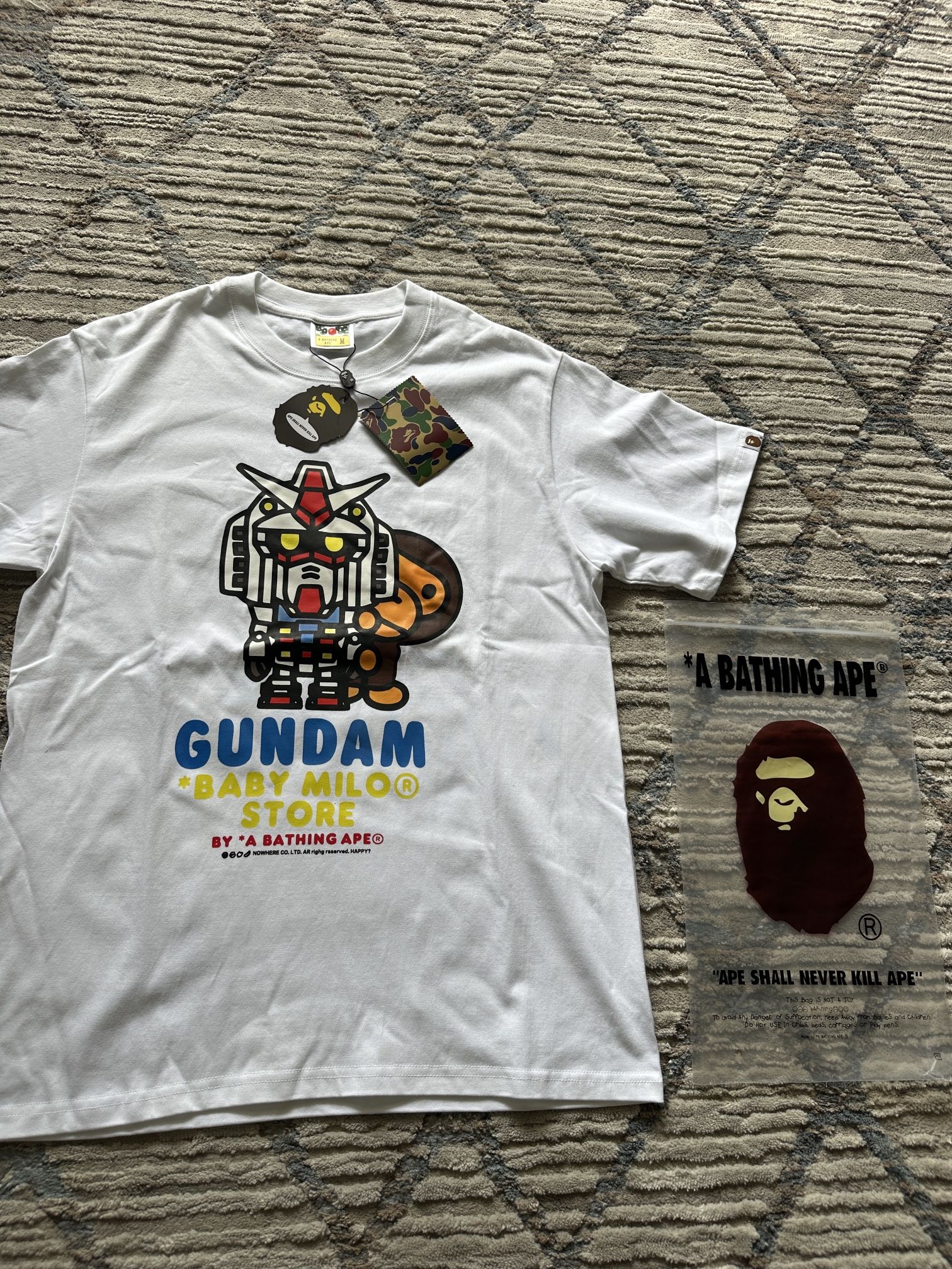 Bape Gundam Baby Milo Tee