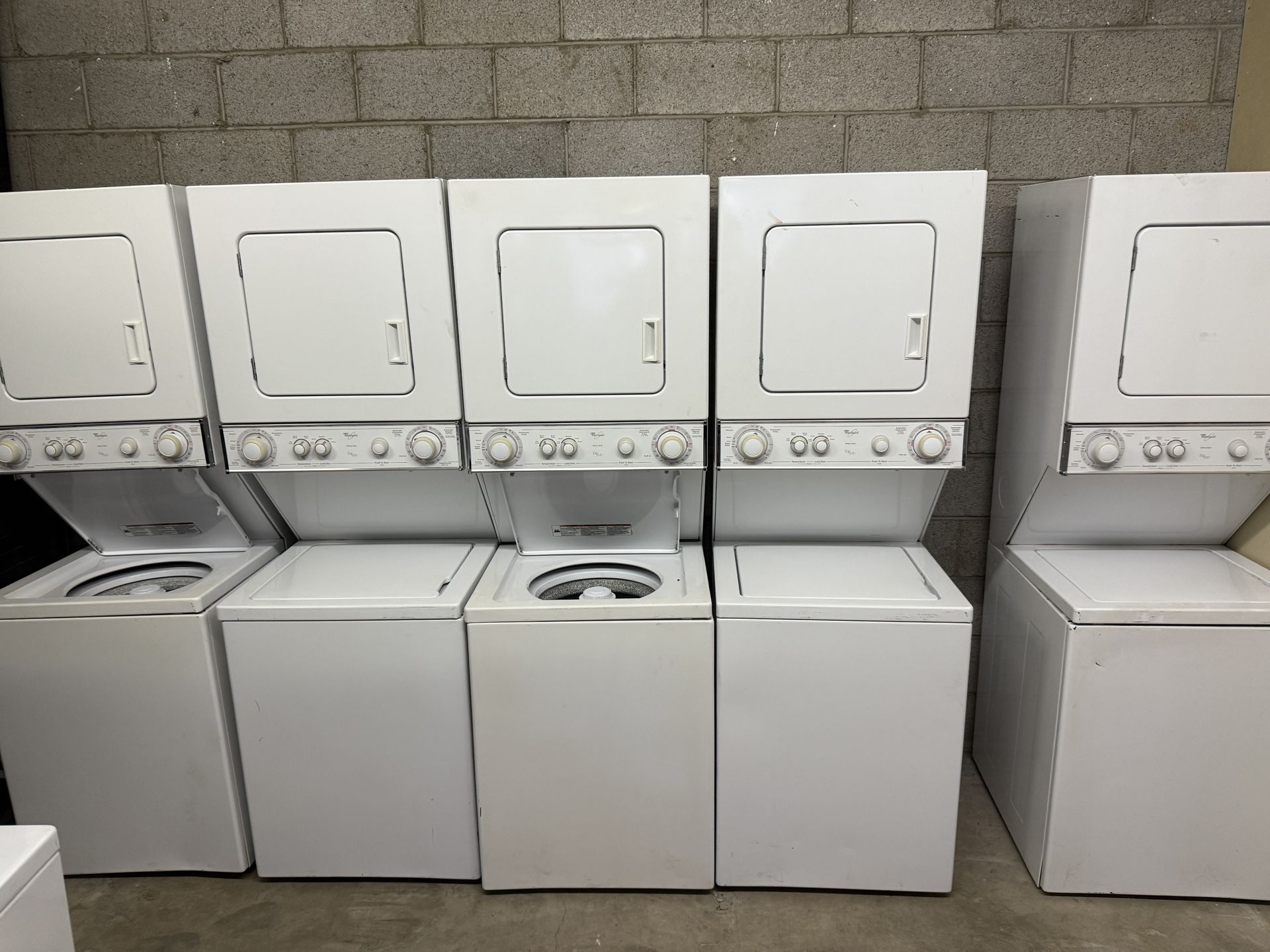 WHIRLPOOL STACKABLE WASHER/ DRYER $250 EACH