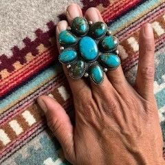Sterling Silver And Turquoise Ring