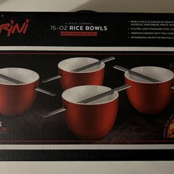 Set Of 4 Rice Bowl Set