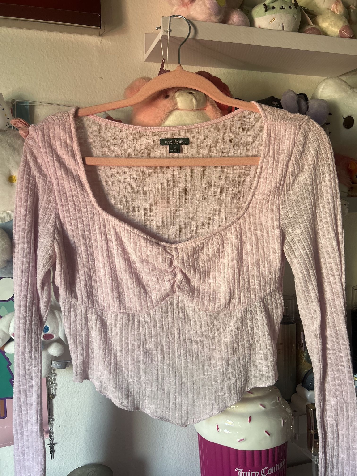Cropped Pink Long sleeve