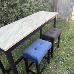  Table  With stools 