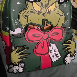 Grinch mini backpack