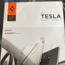 Spigen Tempered Glass Screen Protector [GlasTR EZ FIT] Designed for Tesla Model 3 (2023-2017), Tesla Model Y (2024-2020) 15 inch Dashboard Touchscreen