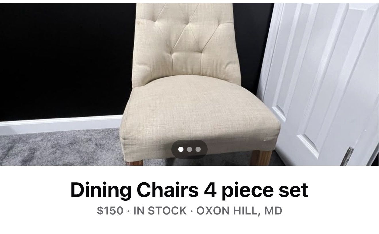 4 Piece dining Chairs