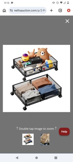 Metal storage bins