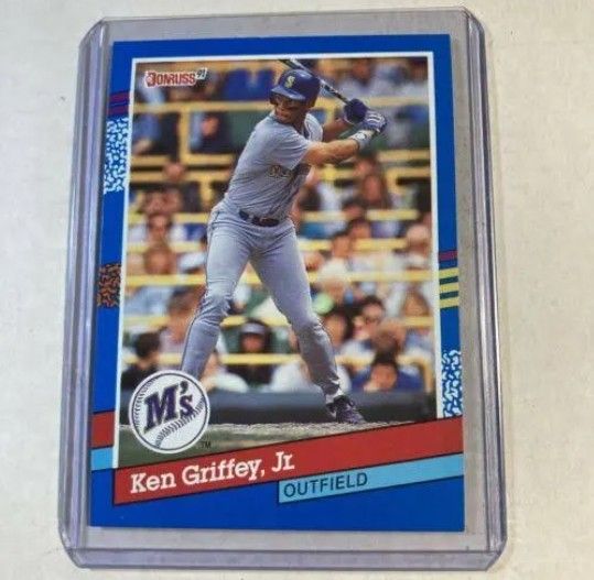 Ken Griffey Jr .Extremely Rare 1991 Donruss Error Card Ken Griffey Jr. Card #77;No . After Inc