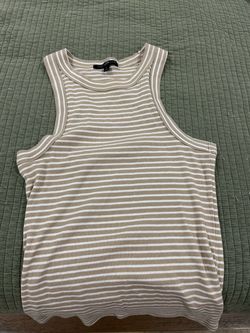 Banana Republic Size Small Ribbed Striped Tank Top