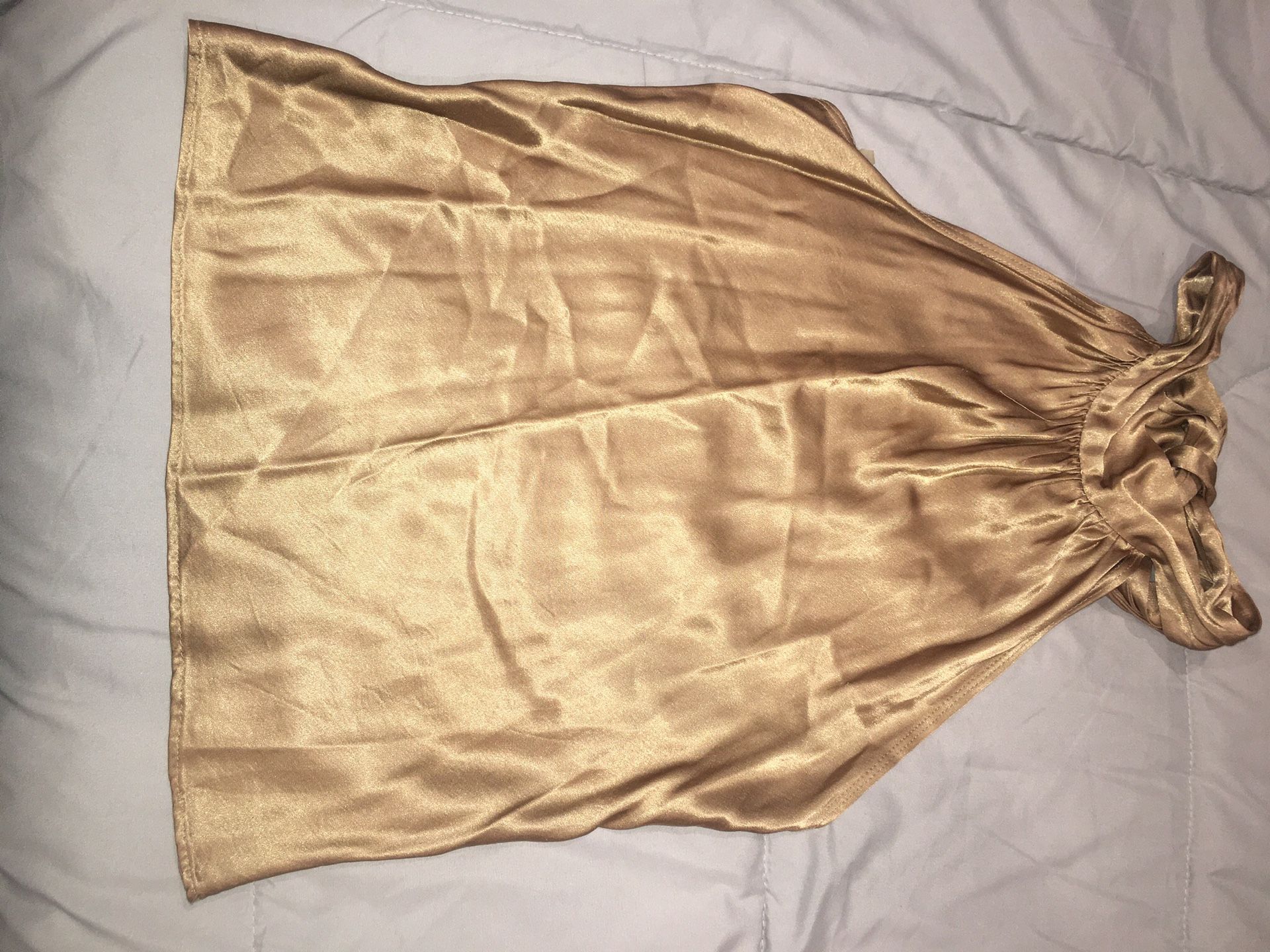 Satin halter top