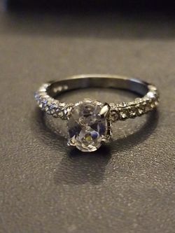 Women's oval cut bridal engagement ring size 9.0