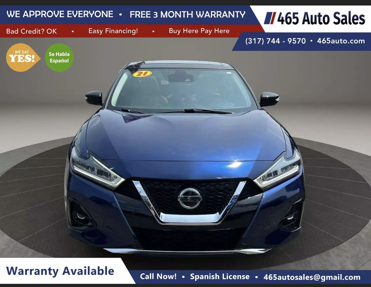2021 Nissan Platinum Sedan 4D