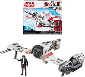 STAR WARS Force Resistance Ski Speeder and Captain Poe Dameron Figure
