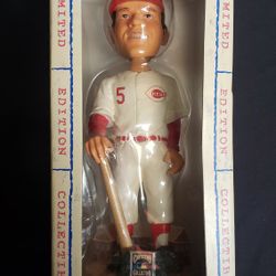 JOHNNY BENCH COOPERSTOWN COLLECTION LIMITED EDITION BOBBLEHEAD CINCINNATI REDS MINT IN BOX