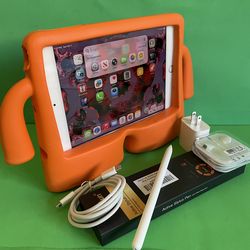 Apple iPad mini 5 (5th Generation/7.9” retina/ latest IOS 26/ 2019 Model ) 64GB with stylus pen, kids case  & Accessories